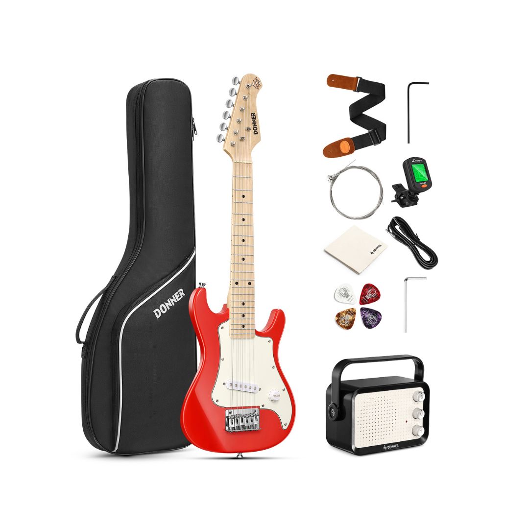 Donner DSJ-100 30 Inch Mini Electric Guitar Beginner Kit
