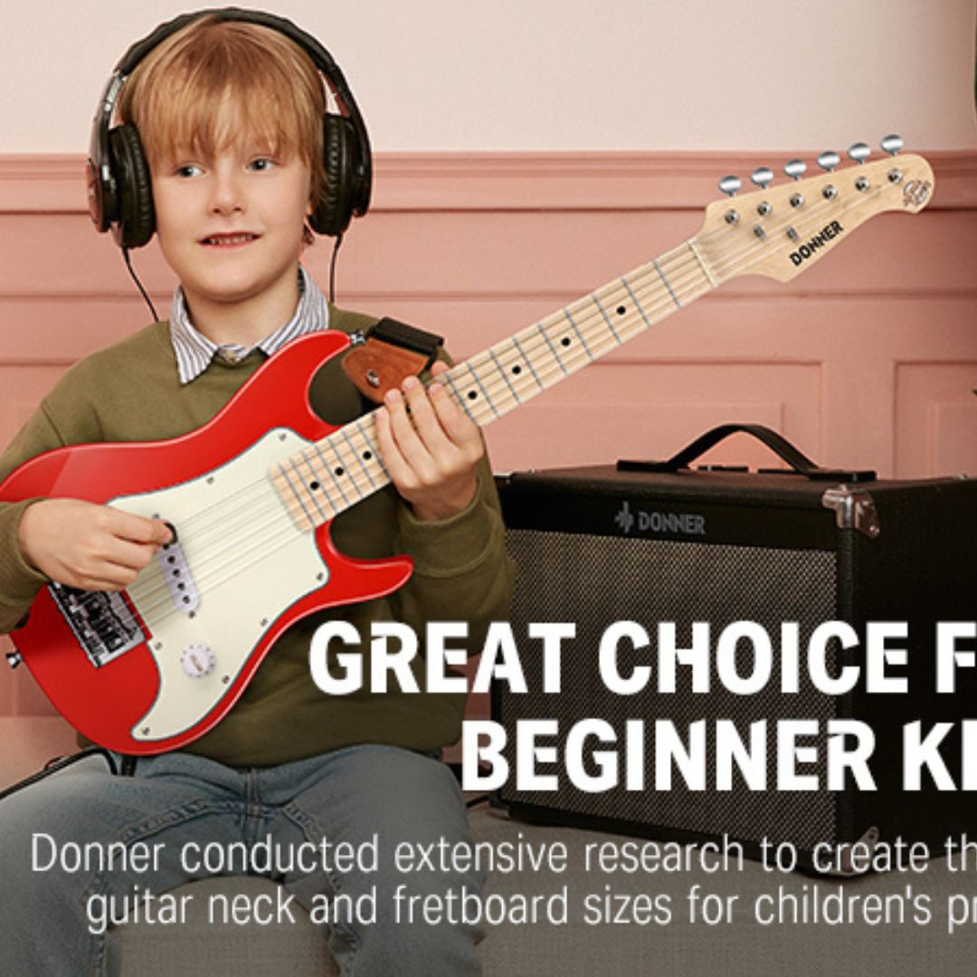 Donner DSJ-100 30 Inch Mini Electric Guitar Beginner Kit