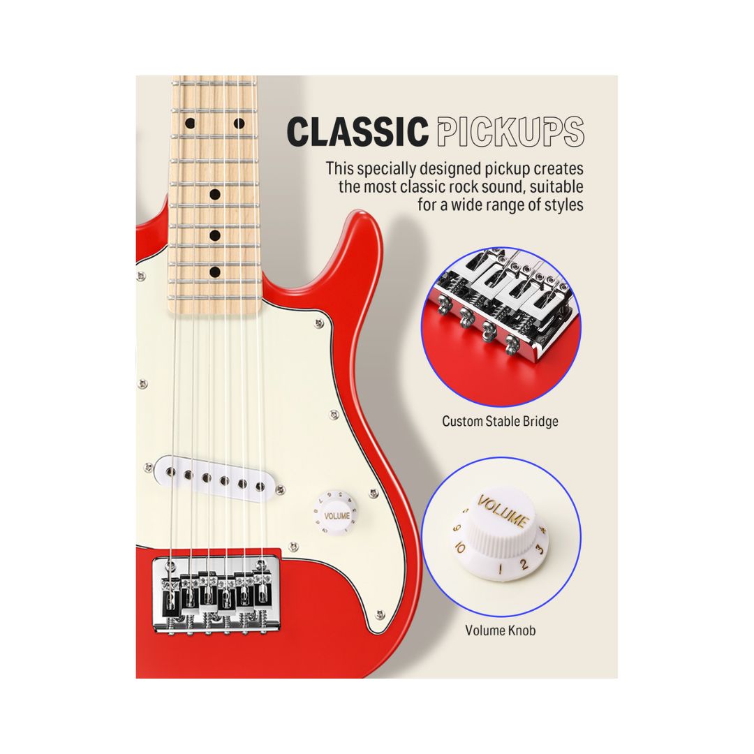 Donner DSJ-100 30 Inch Mini Electric Guitar Beginner Kit