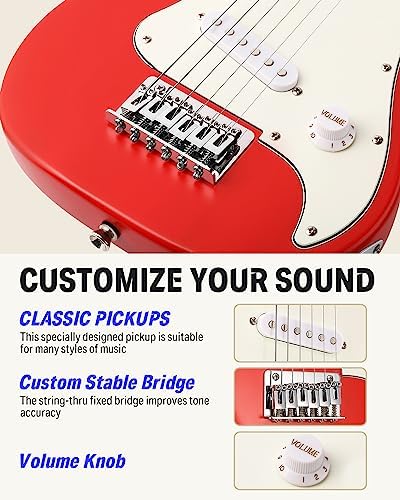 Donner DSJ-100 30 Inch Mini Electric Guitar Beginner Kit