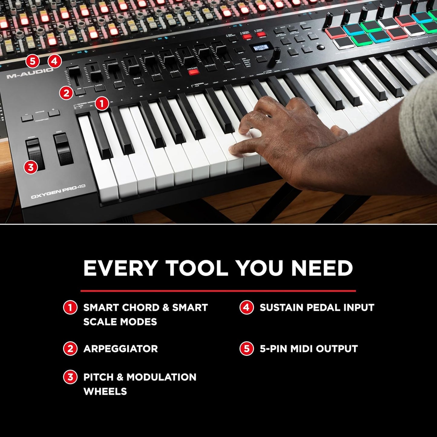 M-Audio Oxygen Pro 49 - 49 Key USB MIDI Keyboard Controller