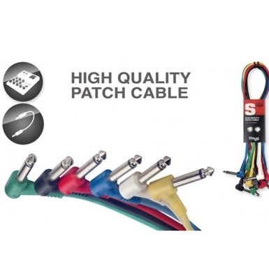 Stagg SPC015LE Mono Patch Cable 15 cm - Assortment 1 Cable