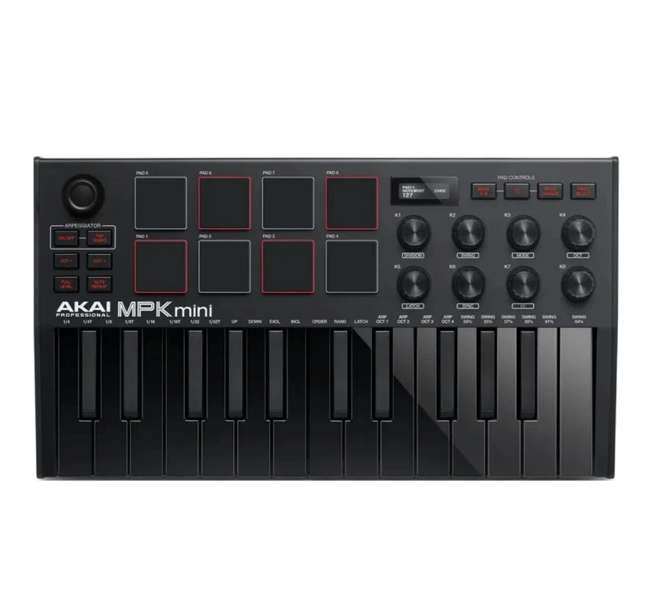 Akai Pro MPK Mini MK3 - 25 Key USB MIDI Keyboard Controller (Black Special Edition)