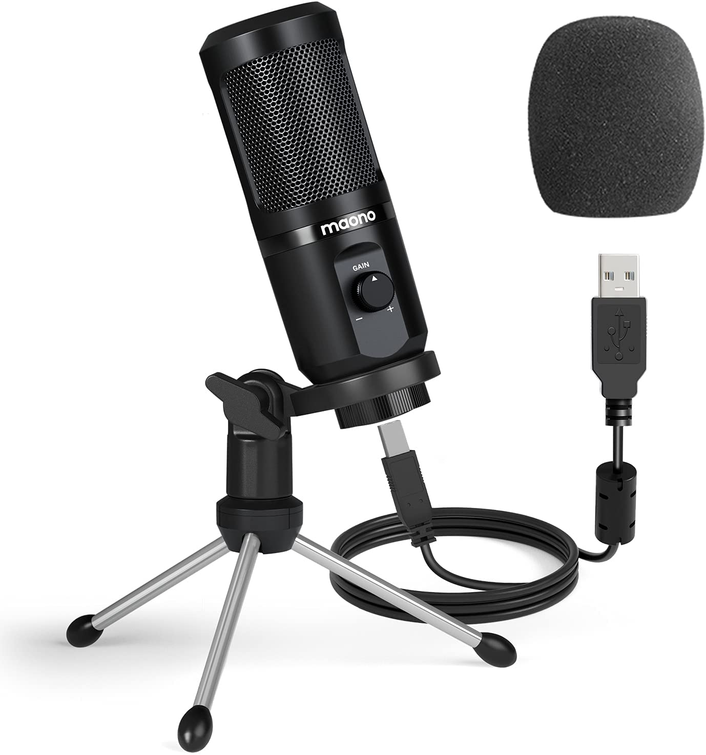 Maono AU-PM461TR USB Podcasting Microphone