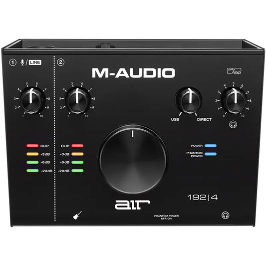 M-Audio AIR 192|4 MIDI Audio Interface for Recording, Podcasting, Streaming + Music Production Software