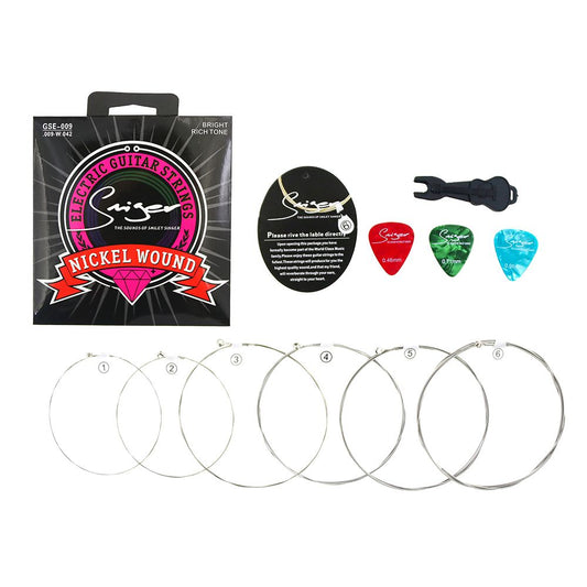 Smiger GSE-009 Electric Guitar Strings Bundle - Nickel Wound
